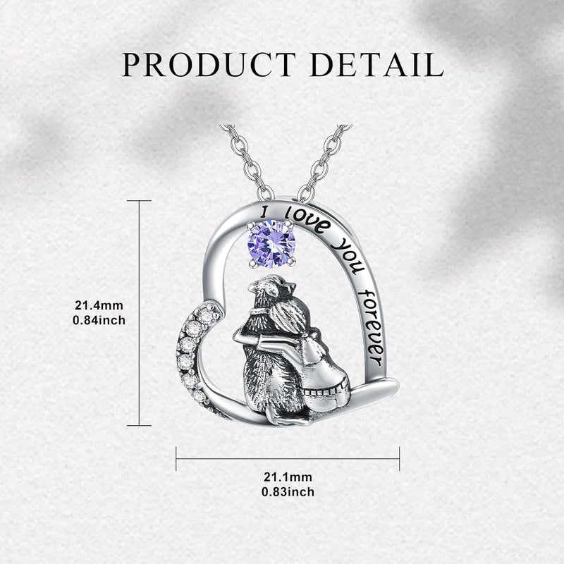 SIMONLY Store Mothers Day Gifts 925 Sterling Silver Dog Necklace Dog Pendant Necklace for Girls Dog Memorial Jewelry Gifts for Women Dog Lovers - Image 2